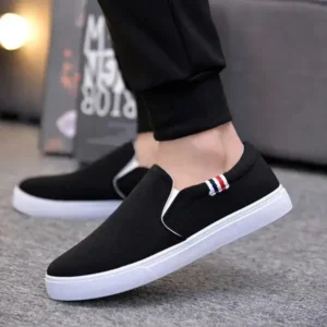 Barabeth Men Casual Breathable Flat Canvas Shoes