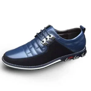 Barabeth Men Casual Check Pu Shoes