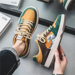 Barabeth Men Fashion Breathable Color Matching Casual Sneakers