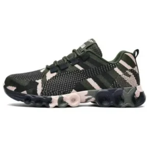 Barabeth Couple Casual Camouflage Pattern Lace Up Design Breathable Sneakers