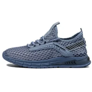 Barabeth Men Casual Breathable Hollow Mesh Soft Sole Sports Shoes