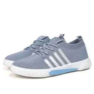 Barabeth Men'S Fashion Stripe Lightweight Breathable Low Top Sneakers