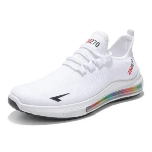 Barabeth Men'S Casual Rainbow Bottom Air Cushion Running Sneakers