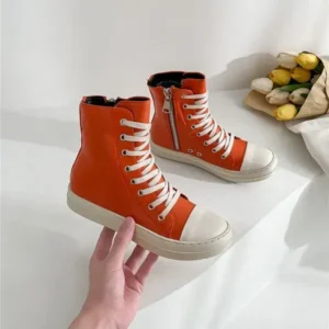 Barabeth Orange Up Platform High Top Casual Shoes